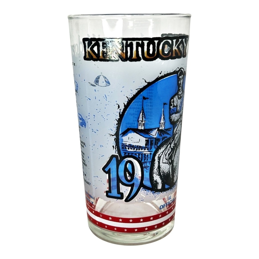 1976 Kentucky Derby Glasses Mint Julep Set of 3 Official Souvenir Harry Stevens - Picture 5 of 16